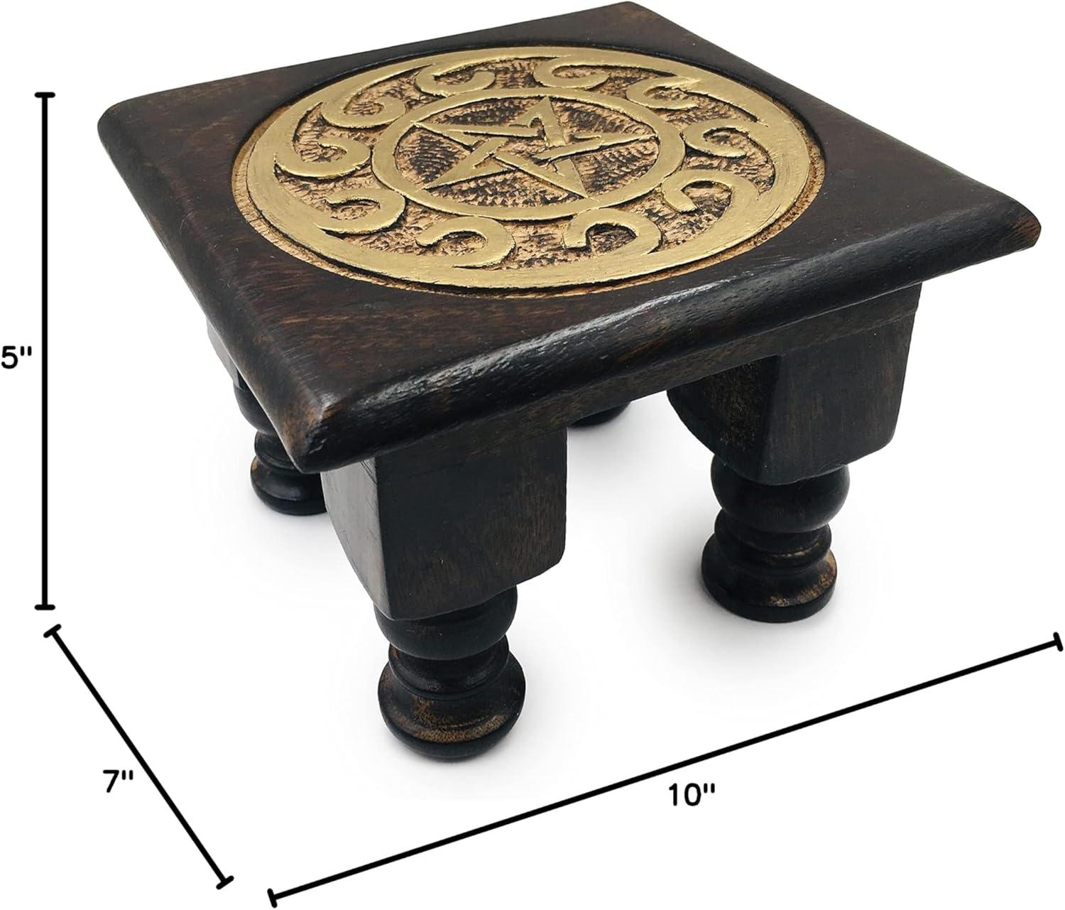 imageDeluxe Wiccan Altar Kit  Witchcraft Supplies for Beginners Witchy Gifts Spiritual Decor  Triquetra Altar Table SetDeluxe  Pentagram