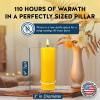 image100 Pure Beeswax Candle  Medium Pillar Candle  60 Hour Burn Time  3x4 Inch  Alternative ImaginationExtra Large