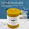 image100 Pure Beeswax Candle  Medium Pillar Candle  60 Hour Burn Time  3x4 Inch  Alternative ImaginationMedium