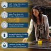image100 Pure Beeswax Candle  Medium Pillar Candle  60 Hour Burn Time  3x4 Inch  Alternative ImaginationSmall