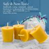 image12 Pack of Beeswax Votive Candles  100 Pure Natural Beeswax with Natural Light Honey Scent  15 Hour Burn  Alternative Imagination12 Pack