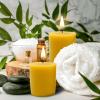 image12 Pack of Beeswax Votive Candles  100 Pure Natural Beeswax with Natural Light Honey Scent  15 Hour Burn  Alternative Imagination24 Pack