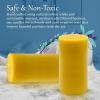 image2 Pack of Beeswax Candles  3x6 Large Pillar Candles  100 Pure Natural Beeswax  Clean Burning Dripless for Home Decor Wedding Decor Gifts  160 Hours Long Burn  Alternative Imagination