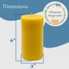image2 Pack of Beeswax Candles  3x6 Large Pillar Candles  100 Pure Natural Beeswax  Clean Burning Dripless for Home Decor Wedding Decor Gifts  160 Hours Long Burn  Alternative Imagination