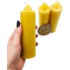 image3 Pack Emergency Candles Made from Pure Beeswax Slow Burn time for Hurricanes Power outages and More