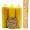 image3 Pack Emergency Candles Made from Pure Beeswax Slow Burn time for Hurricanes Power outages and More