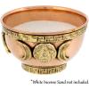 image7 Chakras Copper Offering Bowl  for Altar Use Ritual Offerings Home Decor Chakra Decor Meditation Accessories  Incense Holder and Smudge Bowl for Smudge Sticks Incense ConesTriple Moon