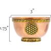 image7 Chakras Copper Offering Bowl  for Altar Use Ritual Offerings Home Decor Chakra Decor Meditation Accessories  Incense Holder and Smudge Bowl for Smudge Sticks Incense ConesFlower of Life