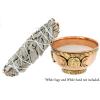 image7 Chakras Copper Offering Bowl  for Altar Use Ritual Offerings Home Decor Chakra Decor Meditation Accessories  Incense Holder and Smudge Bowl for Smudge Sticks Incense ConesTriple Moon