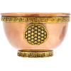 image7 Chakras Copper Offering Bowl  for Altar Use Ritual Offerings Home Decor Chakra Decor Meditation Accessories  Incense Holder and Smudge Bowl for Smudge Sticks Incense ConesFlower of Life