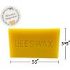 imageAlternative Imagination 100 Pure Beeswax Bar White Ivory 1 OunceYellow