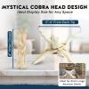 imageAlternative Imagination 8 Natural Wooden Tripod Stand  Home Decor Holder for Abalone Shell Crystal Ball Trinket Dish Jewelry Dish Key Bowl Geode and MoreNatural