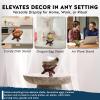 imageAlternative Imagination 8 Natural Wooden Tripod Stand  Home Decor Holder for Abalone Shell Crystal Ball Trinket Dish Jewelry Dish Key Bowl Geode and MoreStained