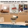 imageAlternative Imagination 8 Natural Wooden Tripod Stand  Home Decor Holder for Abalone Shell Crystal Ball Trinket Dish Jewelry Dish Key Bowl Geode and MoreNatural