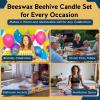 imageAlternative Imagination Beehive Votive Candles  12 Pack of Hand Poured Pure Beeswax Candles with Cotton Wicks  Unscented NonToxic EcoConscious Bee Decor and Natural Gifts for Home or Events4 Pack