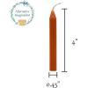 imageAlternative Imagination Set of 20 Brown Unscented 4 Inch Tall Chime Candles Altar SpellBrown