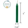 imageAlternative Imagination Set of 20 Brown Unscented 4 Inch Tall Chime Candles Altar SpellGreen