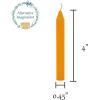 imageAlternative Imagination Set of 20 Brown Unscented 4 Inch Tall Chime Candles Altar SpellOrange