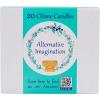 imageAlternative Imagination Set of 20 Brown Unscented 4 Inch Tall Chime Candles Altar SpellPink