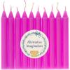 imageAlternative Imagination Set of 20 Brown Unscented 4 Inch Tall Chime Candles Altar SpellPink