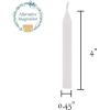 imageAlternative Imagination Set of 20 Brown Unscented 4 Inch Tall Chime Candles Altar SpellWhite
