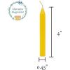 imageAlternative Imagination Set of 20 Brown Unscented 4 Inch Tall Chime Candles Altar SpellYellow