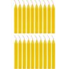 imageAlternative Imagination Set of 20 Brown Unscented 4 Inch Tall Chime Candles Altar SpellYellow