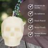 imageBeeswax Skull Candle  Large White Candle for Gothic Home Decor Halloween Decor Spooky Decor Witchy Gifts  Unscented Pure Beeswax Candles  475quot by 375quot  60 Hour Burn TimeSkull White