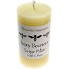 imageBeeswax White Pillar Candles  3x4100 Pure Beeswax Candles  60 Hour  Unscented Smokeless Dripless for Home Decor Wedding Decor Spiritual Gifts Spa Gifts  1 Pack  Alternative ImaginationLarge