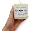 imageBeeswax White Pillar Candles  3x4100 Pure Beeswax Candles  60 Hour  Unscented Smokeless Dripless for Home Decor Wedding Decor Spiritual Gifts Spa Gifts  1 Pack  Alternative ImaginationSmall