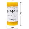 imageHoneycomb White Beeswax Candles  2x6 Pillar Candles 60 Hours  Naturally Whitened ampamp Additive Free  Smokeless Dripless Unscented  1 Pack  for Home Decor Gifts  Alternative ImaginationYellow