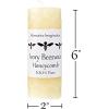 imageHoneycomb White Beeswax Candles  2x6 Pillar Candles 60 Hours  Naturally Whitened ampamp Additive Free  Smokeless Dripless Unscented  1 Pack  for Home Decor Gifts  Alternative ImaginationWhite