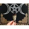 imagePalo Santo and White Sage Smudge Kit with Incense Holder Beeswax Candle  Energy Cleansing Spiritual Gifts Witchy Gifts  Flower of Life Brass Incense Burner  Alternative Imagination