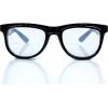 imagePremium Clear Glasses with Diffraction Flip Lenses  Ideal for Festivals Lights Raves EtcBlack