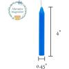 imageSet of 20 Blue Unscented 4 Inch Tall Chime Candles Altar Spell