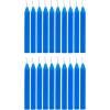imageSet of 20 Blue Unscented 4 Inch Tall Chime Candles Altar Spell