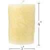imageWild Meadow Beeswax Candles  3x4 Beeswax Pillar Candles Naturally Whitened ampamp Additive Free  40 Hours  Smokeless Dripless Unscented  for Home Decor Gifts  1 Pack  Alternative ImaginationWhite Ivory