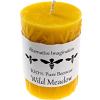 imageWild Meadow Beeswax Candles  3x4 Beeswax Pillar Candles Naturally Whitened ampamp Additive Free  40 Hours  Smokeless Dripless Unscented  for Home Decor Gifts  1 Pack  Alternative ImaginationYellow