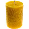 imageWild Meadow Beeswax Candles  3x4 Beeswax Pillar Candles Naturally Whitened ampamp Additive Free  40 Hours  Smokeless Dripless Unscented  for Home Decor Gifts  1 Pack  Alternative ImaginationYellow
