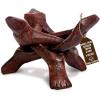 imageAlternative Imagination 8 Natural Wooden Tripod Stand  Home Decor Holder for Abalone Shell Crystal Ball Trinket Dish Jewelry Dish Key Bowl Geode and MoreStained