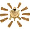 imageTurtle Incense Burner with 10 Palo Santo Incense Cones  475quot Brass Burner for Cone Incense Sticks Meditation Accessories Spiritual Room Decor Witchcraft Supplies Smudge Kit Witchy Home DecorBrass Turtle with Palo Santo Cones