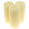 imageWhite Ivory Beeswax Candles  Diamond Pillar Candles 2x4 Inch  Modern Home Decor Wedding Decor Gifts  Smokeless Dripless Unscented  3 Pack  Alternative ImaginationWhite Ivory