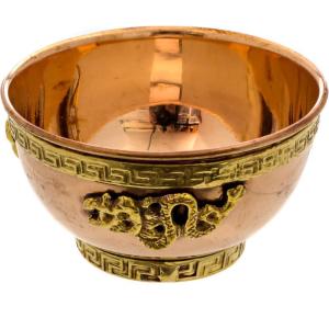 image7 Chakras Copper Offering Bowl  for Altar Use Ritual Offerings Home Decor Chakra Decor Meditation Accessories  Incense Holder and Smudge Bowl for Smudge Sticks Incense ConesDragon