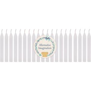 imageAlternative Imagination Set of 20 Brown Unscented 4 Inch Tall Chime Candles Altar SpellWhite