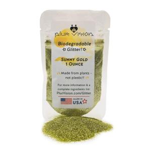 imageAmethyst Sky Biodegradable Glitter 1 Ounce  Made from Plant Cellulose Earth Friendly Perfect for Body Cosmetics Crafts DIY Projects Can be Mixed with Lotions Gels Oils Face PaintGold