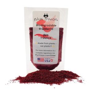 imageAmethyst Sky Biodegradable Glitter 1 Ounce  Made from Plant Cellulose Earth Friendly Perfect for Body Cosmetics Crafts DIY Projects Can be Mixed with Lotions Gels Oils Face PaintRed
