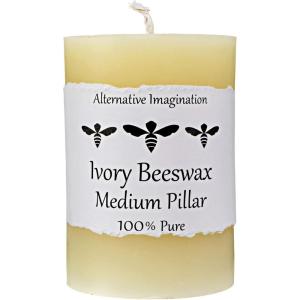 imageBeeswax White Pillar Candles  3x4100 Pure Beeswax Candles  60 Hour  Unscented Smokeless Dripless for Home Decor Wedding Decor Spiritual Gifts Spa Gifts  1 Pack  Alternative ImaginationMedium