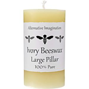 imageBeeswax White Pillar Candles  3x4100 Pure Beeswax Candles  60 Hour  Unscented Smokeless Dripless for Home Decor Wedding Decor Spiritual Gifts Spa Gifts  1 Pack  Alternative ImaginationLarge