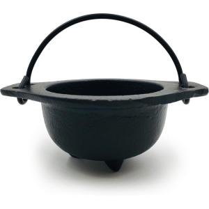 imageCast Iron Cauldron  Charcoal Incense Burner Halloween Decor Altar Supplies  3 Inch DiameterCauldron Without Lid