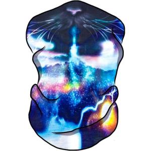 imageSeamless Bandana Buff Face Mask  Multipurpose Lightweight Style and ProtectionGalaxy Cat